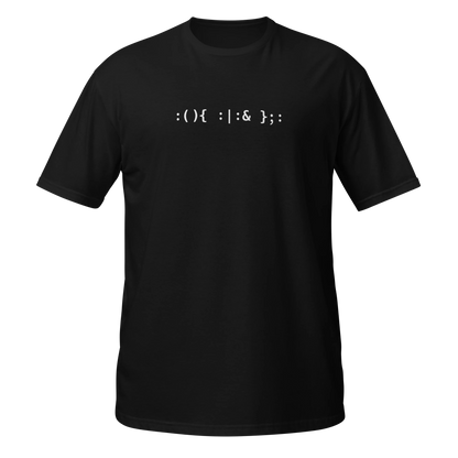 Fork bomb T-shirt front ghost front