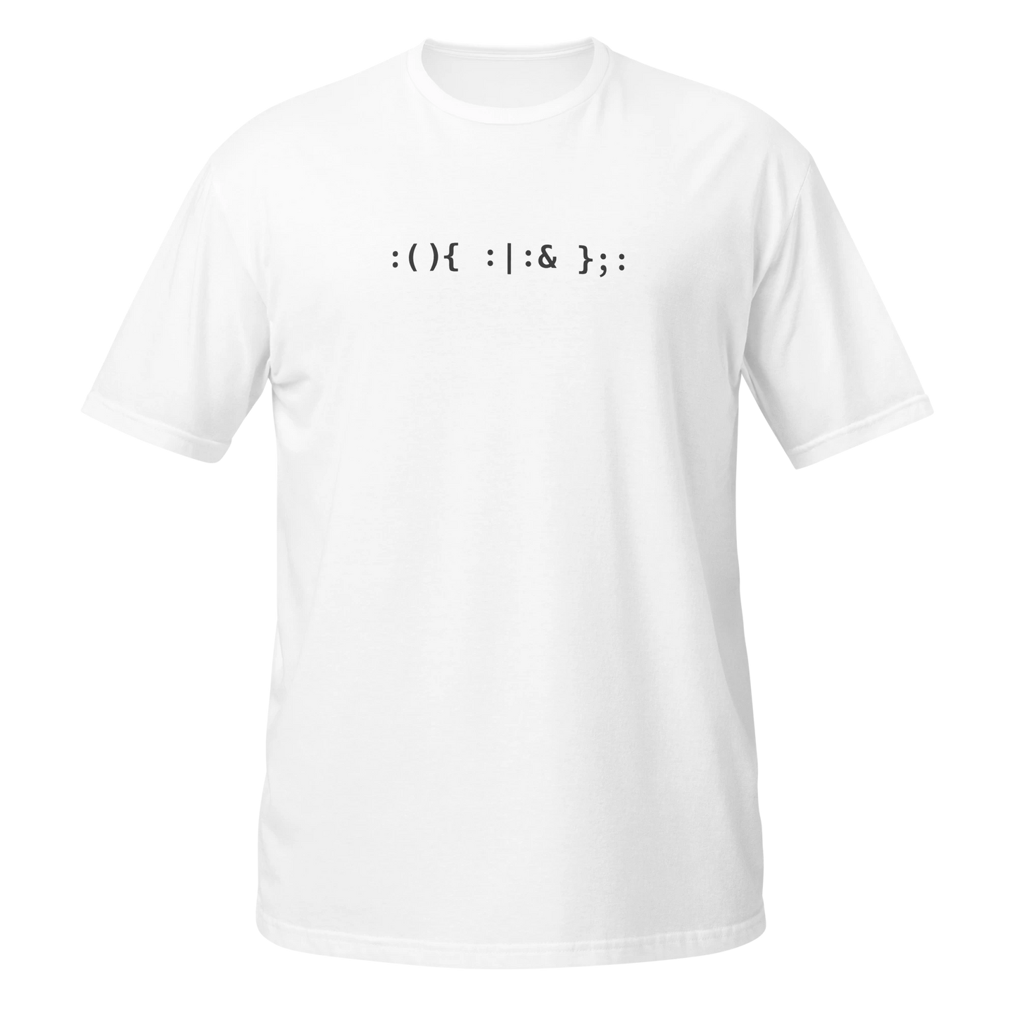 Fork bomb T-shirt front ghost front