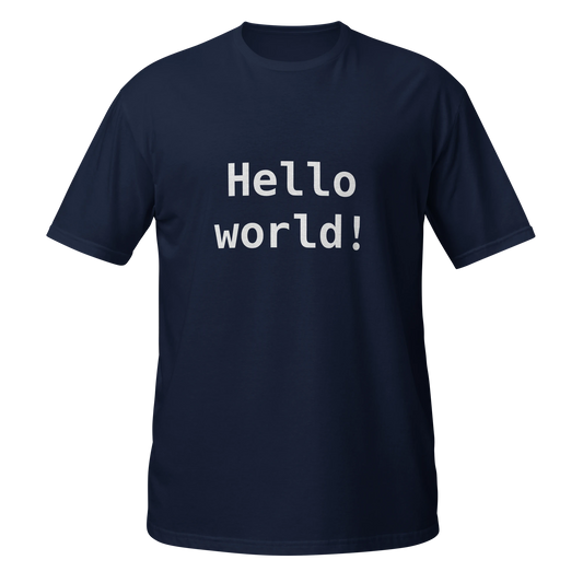 Hello World T-shirt front ghost front
