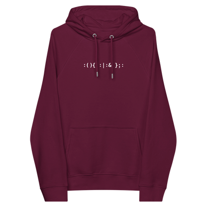 Fork bomb premium hoodie front flat 2 front